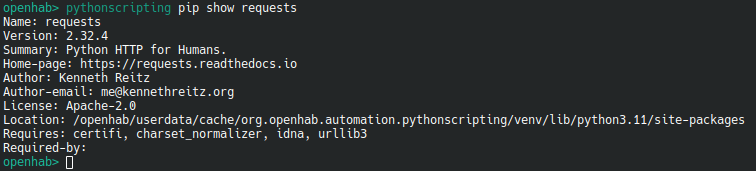 Pythonscripting pip install